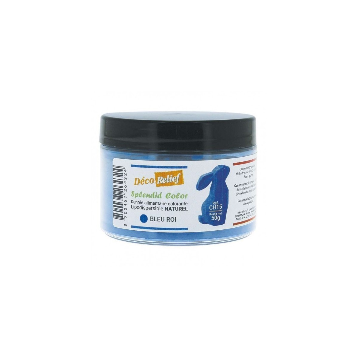 COLORANT NATUREL LIPODISPERSIBLE BLEU ROI 50GR