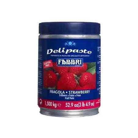 FABBRI DELIPASTA AARDBEIEN AROMA 1,5KG  DOOS