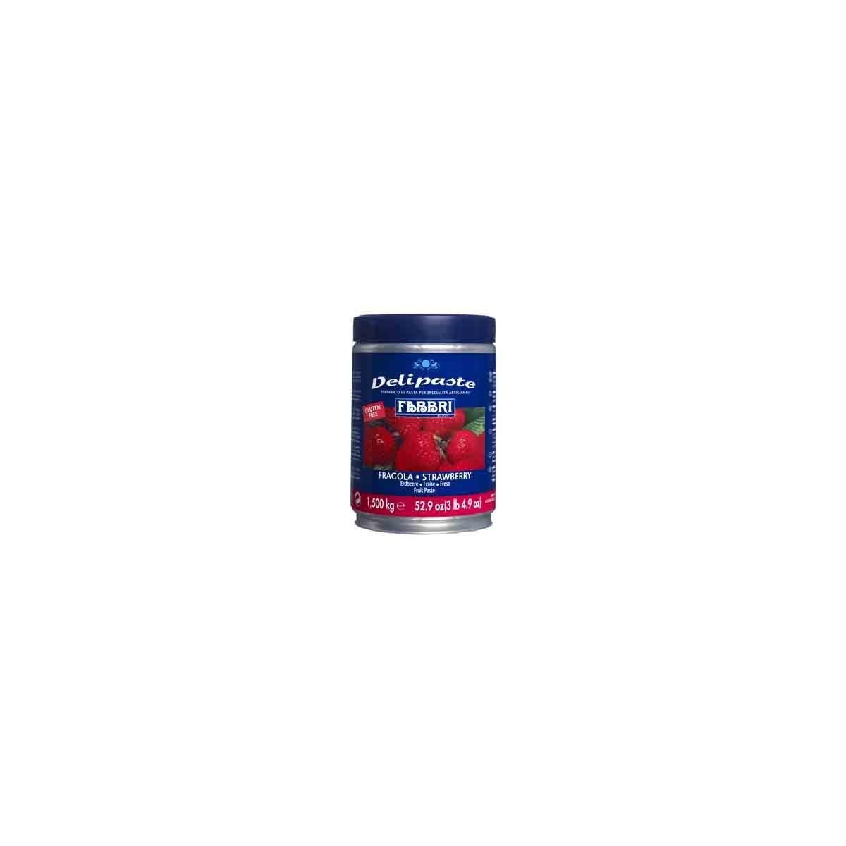 FABBRI DELIPASTE STRAWBERRY FLAVOR 1.5KG  BOX