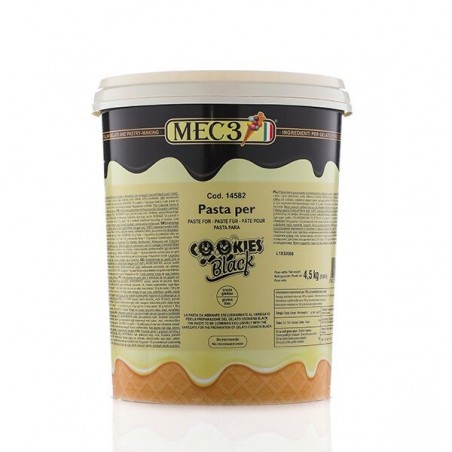 MEC3 14582 COOKIES BLACK PASTE 4.5KG  BUCKET