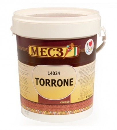 MEC3 14024A PATE GLACE AU LAIT TORRONE NOUGAT 4KG