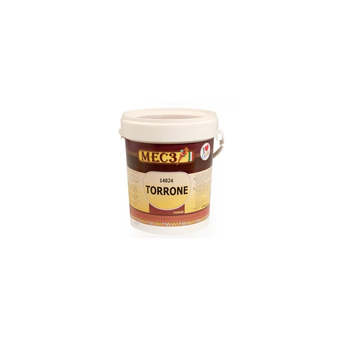 MEC3 14024A PATE GLACE AU LAIT TORRONE NOUGAT 4KG