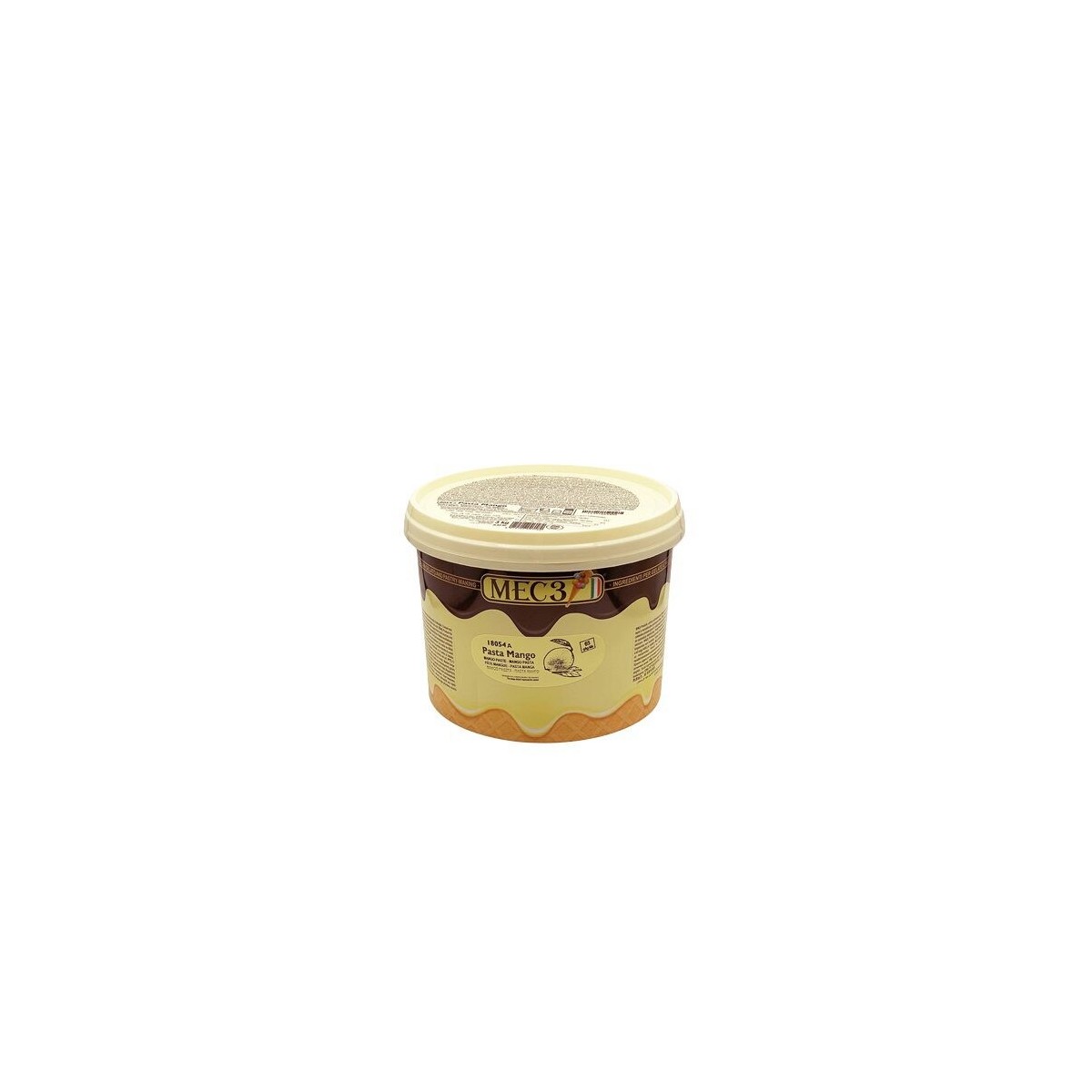 MEC3 18054A IJSPASTA GECONCENTREERDE MANGO 3KG  EMMER