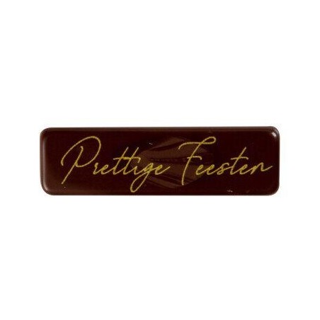 13977 PLAQUETTE PRETTIGE FEESTEN 4,5 X 1,5 CM 200PCES S/CDE