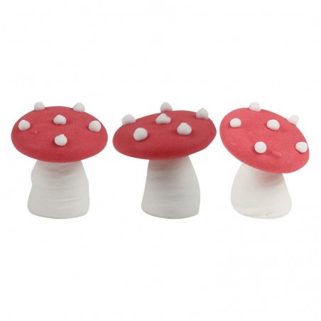 14407 CHAMPIGNON ROUGE 3 CM 42PCES S/CDE