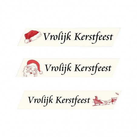 1053113 PARALLÉLOGRAMME VROLIJK KERSTFEEST 5 X 1 CM360PCES