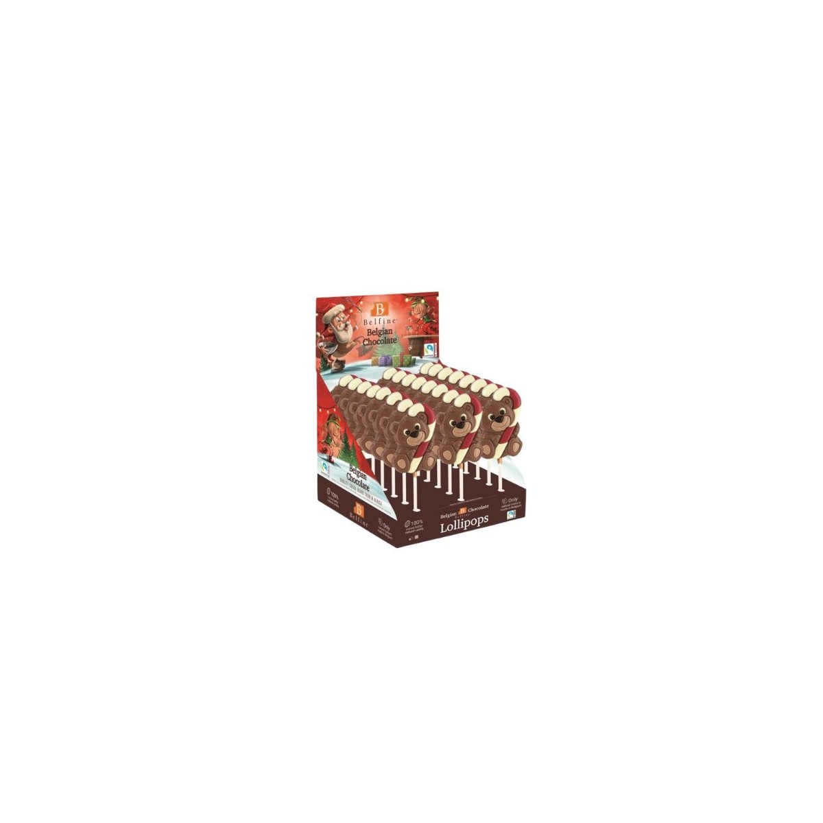 CHOCOLADE LOLLY BEAR RAPHAEL  16CM24 X 25 GR 