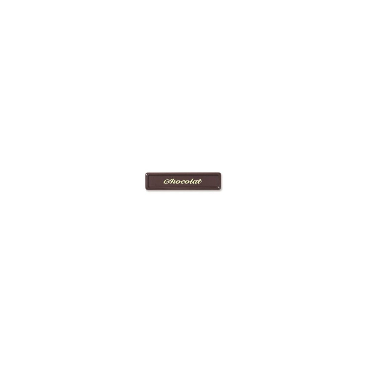 + 1054185 PLAQUETTE EN CHOCOLAT "CHOCOLAT"  5X1.2CM 150 PCES VOIR 08081185