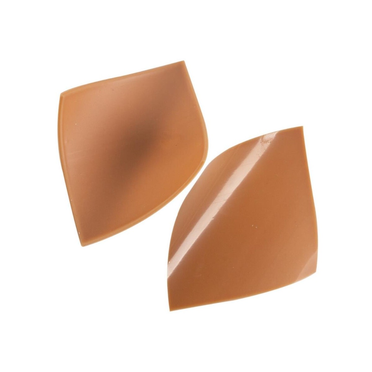 2034363 PLAQUETTE COURBÉE CARAMEL 4,5CM 63PCES