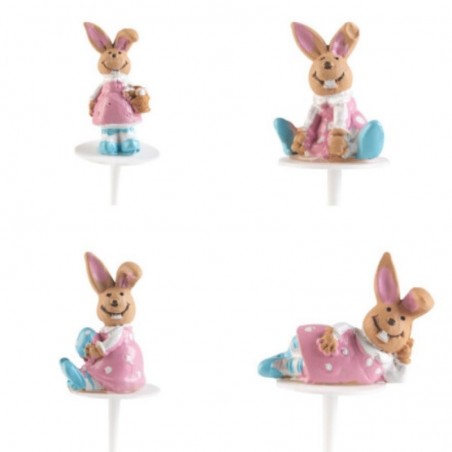 + 1069875 LAPIN ROBE ROSE  32PCES S/CDE