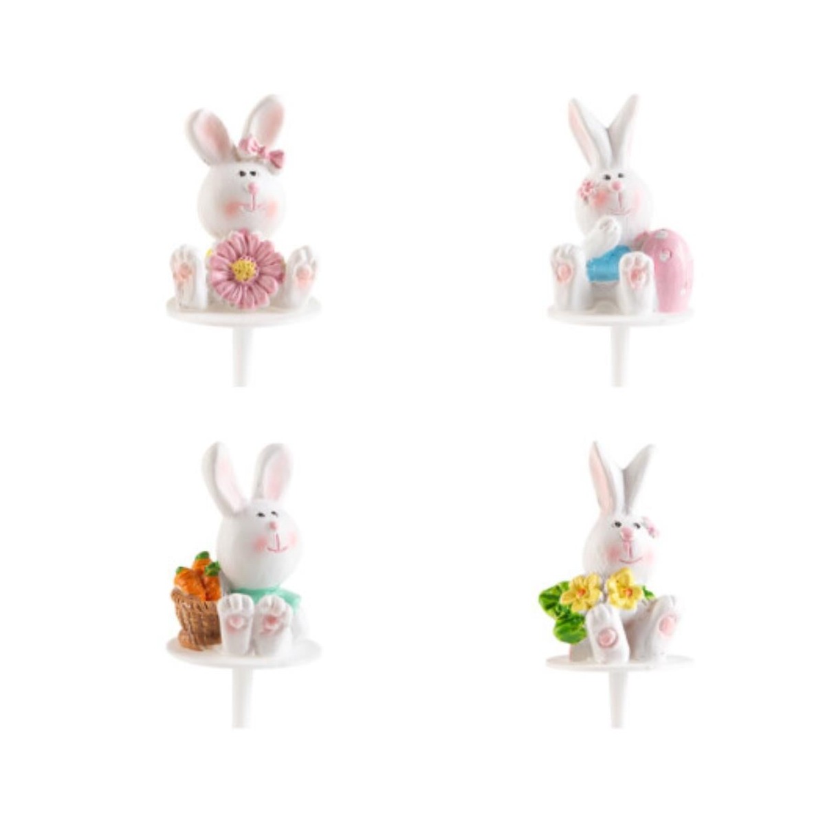 69876 LAPIN BLANC ASSORTI  32PCES S/CDE