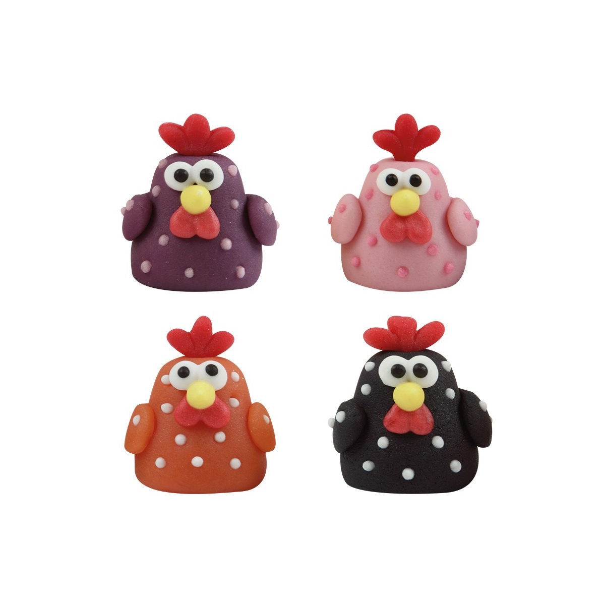 1051761 POULE DE PAQUES MASSEPAIN HT3CM 42PC S/CDE