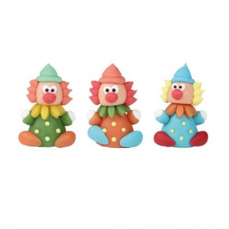 1024606 CLOWNS FIGURINES SUCRE42PCES S/CDE