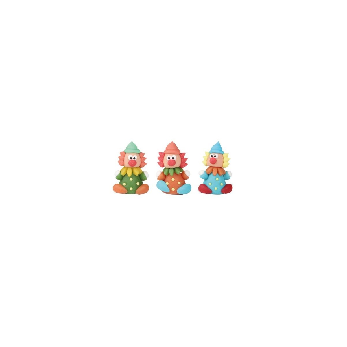 1024606 CLOWNS FIGURINES SUCRE42PCES S/CDE