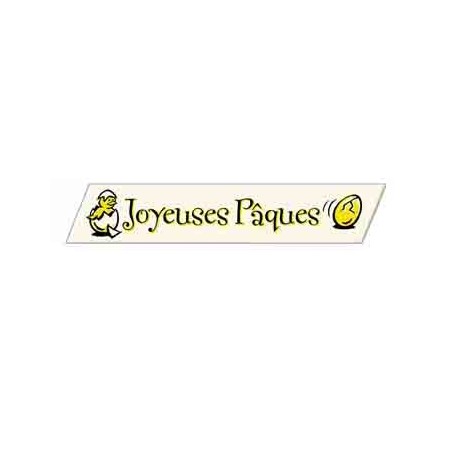 1053101 STRIPS JOYEUSES PAQUES 50 X 10 MM 360PCES