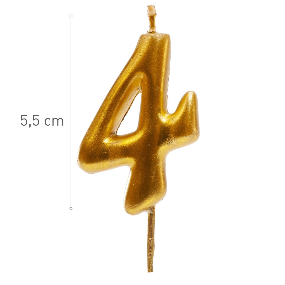 345424 GOUDEN KAARS N°4 5,5CM