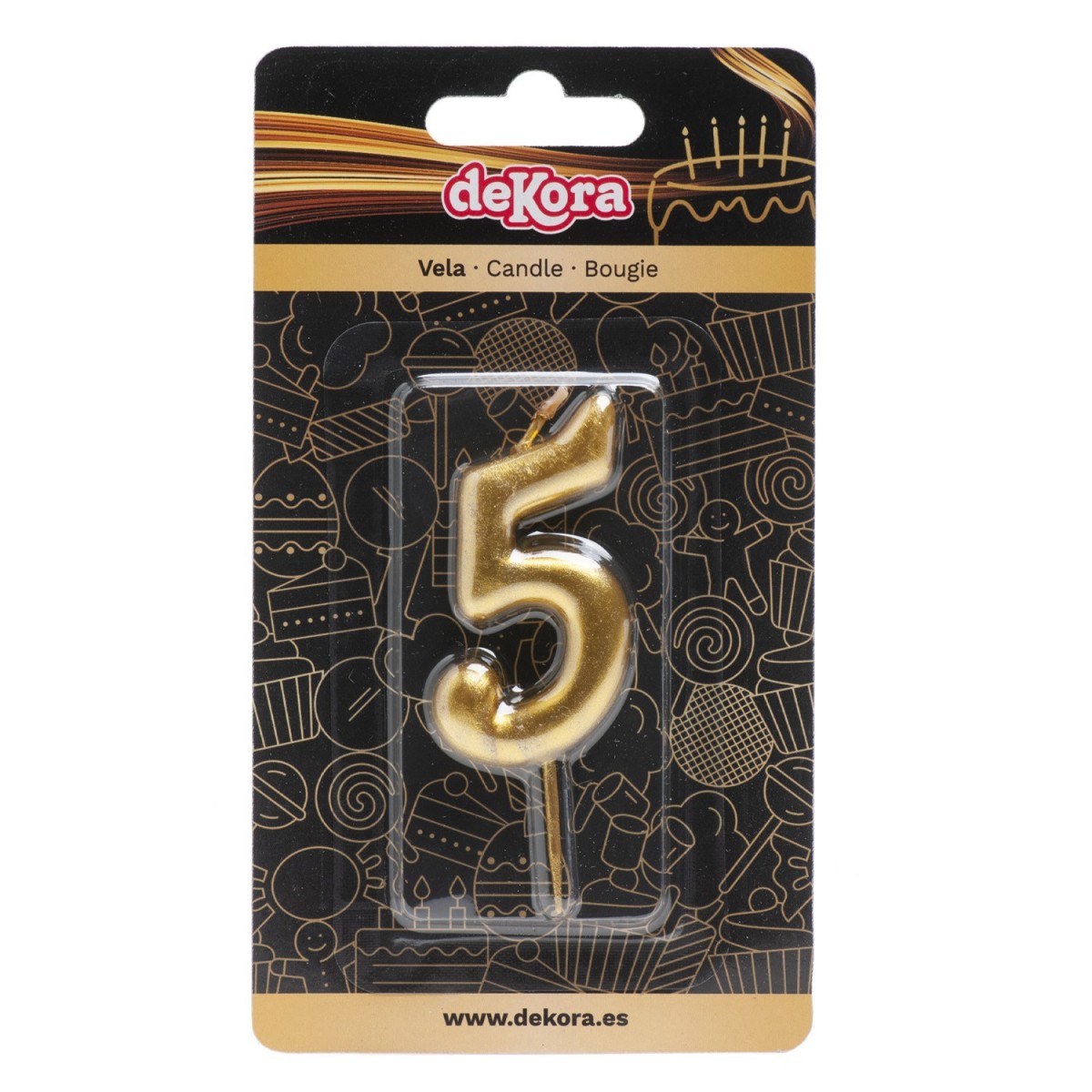 345425 GOUDEN KAARS N°5 5,5CM