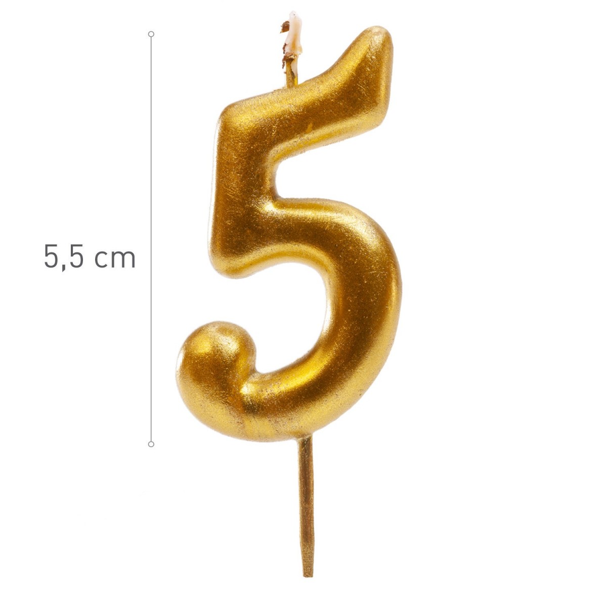 345425 GOUDEN KAARS N°5 5,5CM