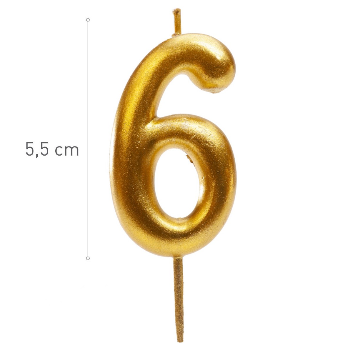 345426 GOUDEN KAARS N°6 5,5CM