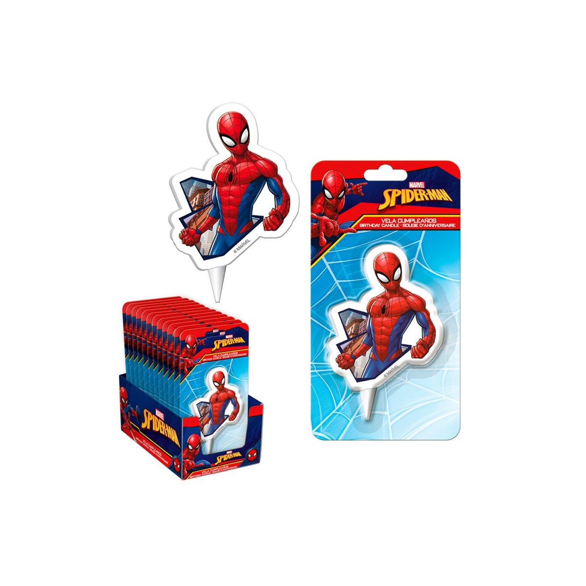 346187 DEK KAARS SPIDERMAN 2DSTUK