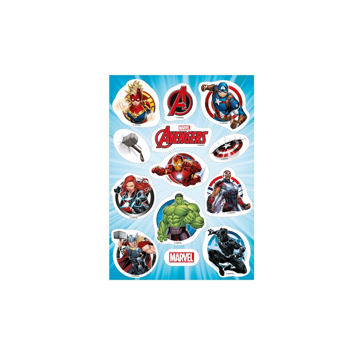 13 DECORS AVENGERS AZYME A DECOUPER