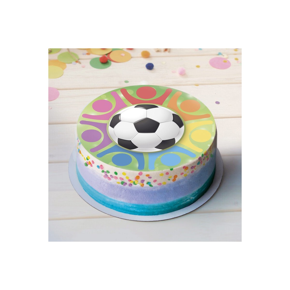 DISQUE EN AZYME FOOTBALL Ø20CM