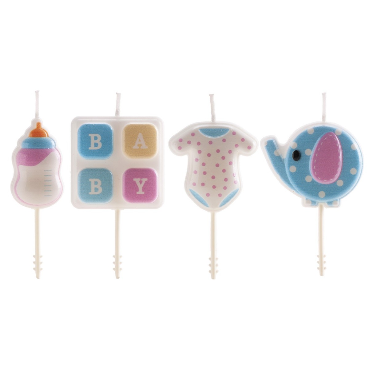 345403 BIRTHDAY CANDLES BABY 4PCS 