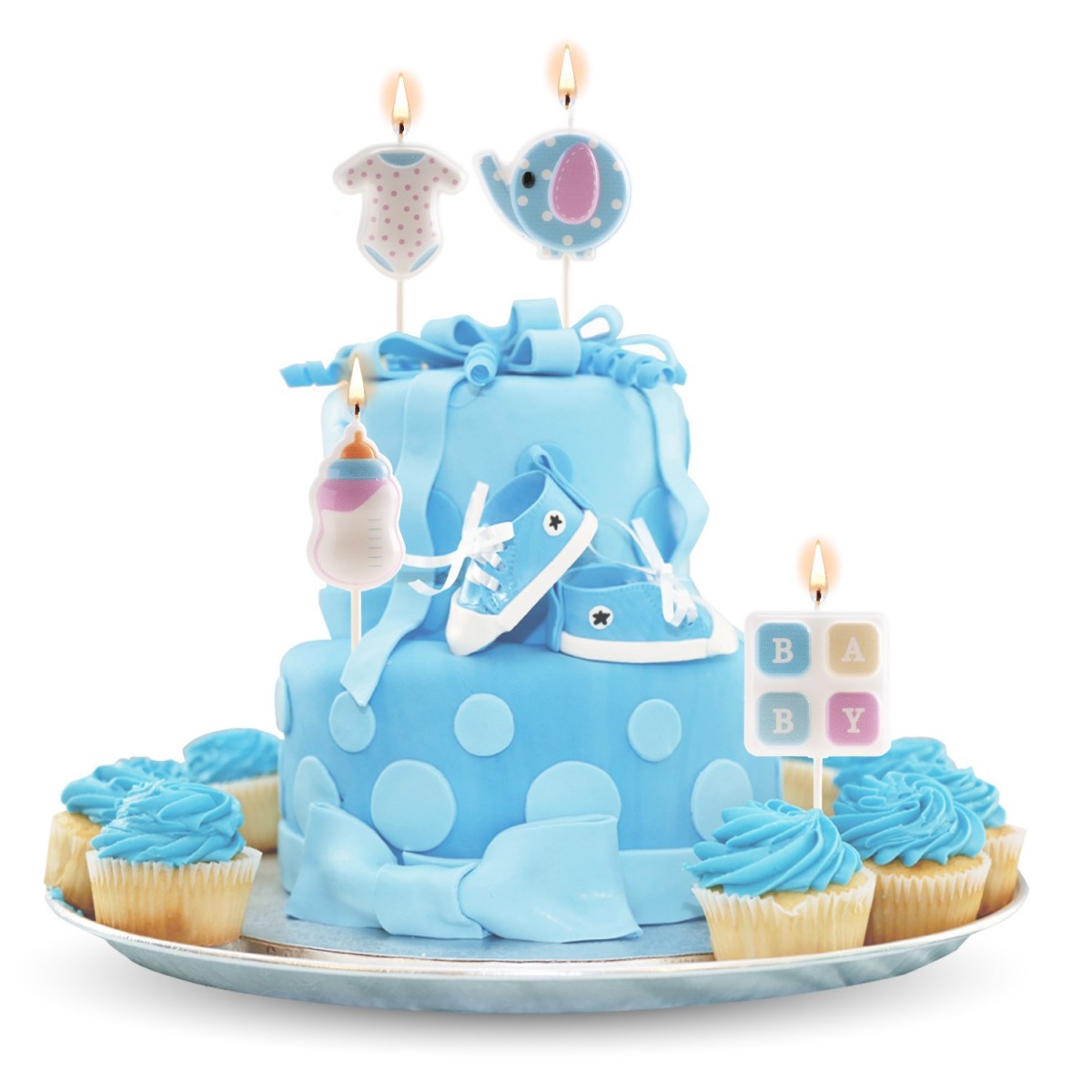 345403 BIRTHDAY CANDLES BABY 4PCS 