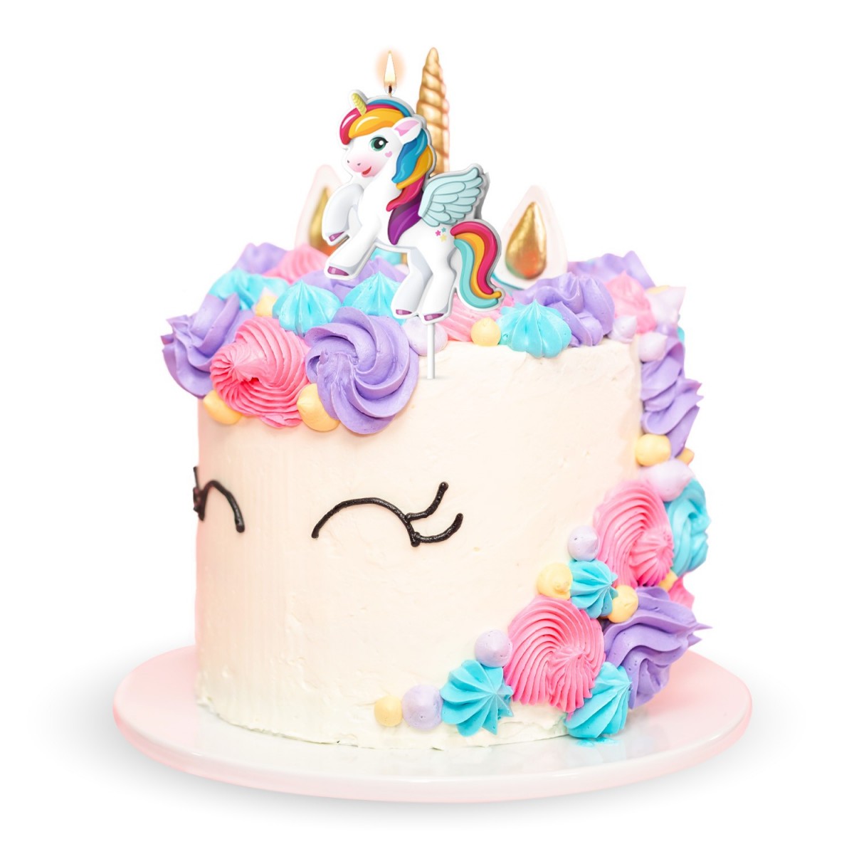 345405 BIRTHDAY CANDLE UNICORN 