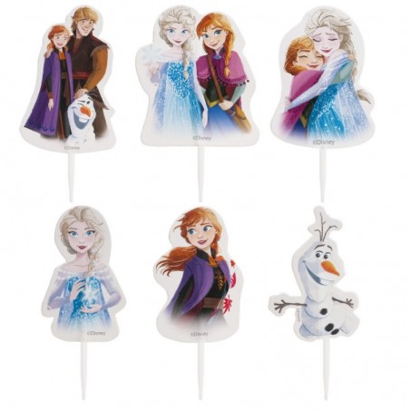 CAKE TOPPERS REINE DES NEIGES 6ASS 16PCS 