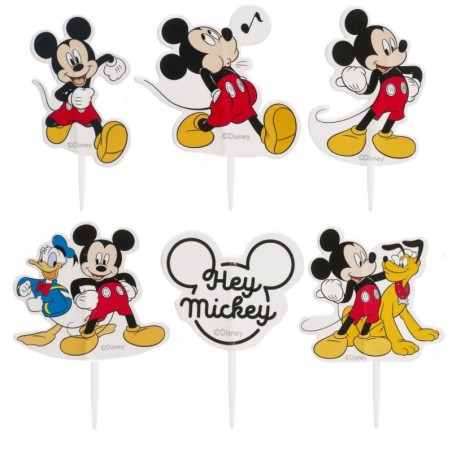 CAKE TOPPERS MICKEY 6ASS 16PCS 