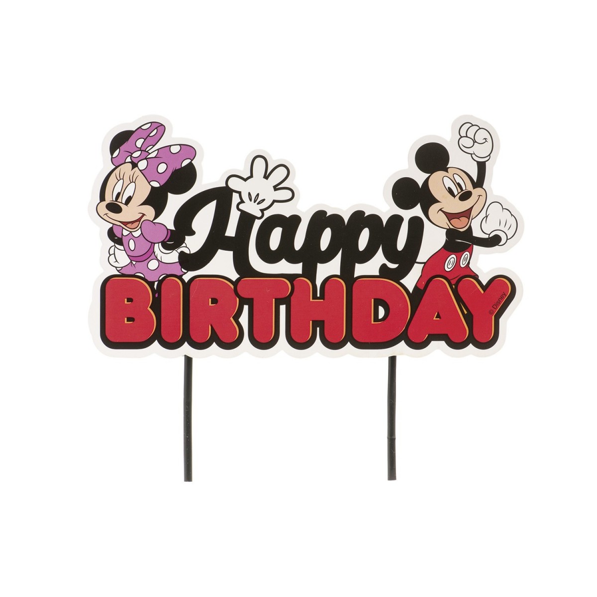 359011 MICKEY EN MINNIE CAKE TOPPERS 17,5X15CM