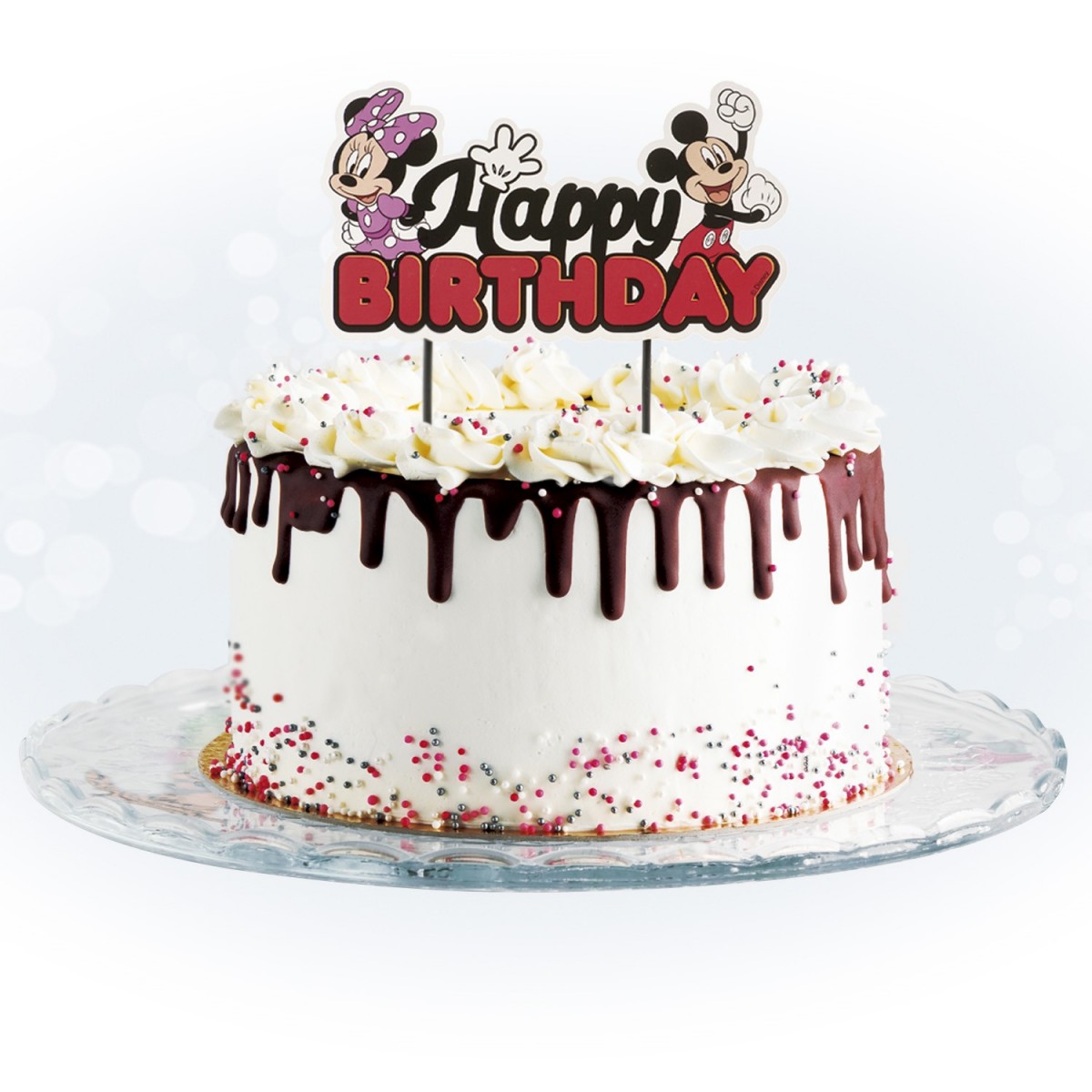 359011 MICKEY EN MINNIE CAKE TOPPERS 17,5X15CM