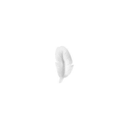 PLUME BLANC EN AZYME 46X23MM 30 PCES