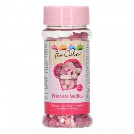 FUNCAKES MIX DECORATION EN SUCRE PRINCESSE50GR