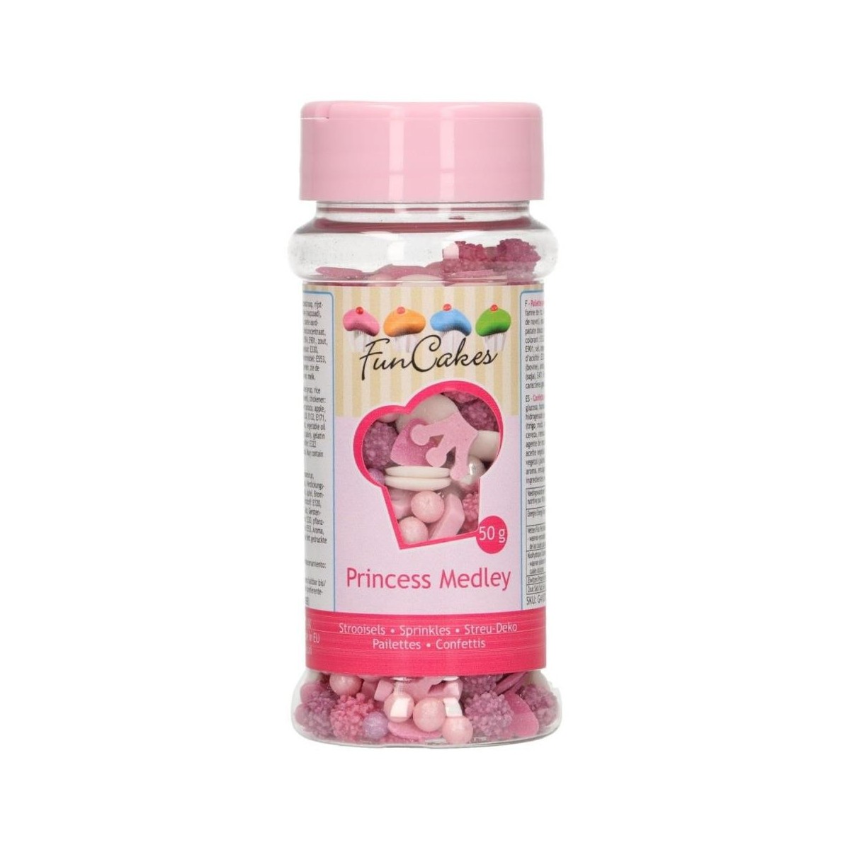 FUNCAKES MIX DECORATION EN SUCRE PRINCESSE50GR