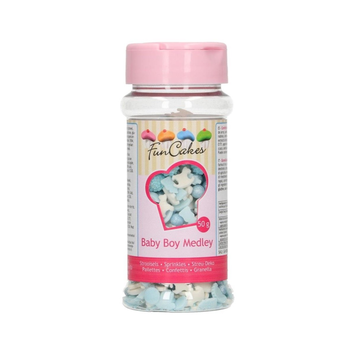 FUNCAKES SPRINKLE MEDLEY BABY BOY 50G POT