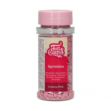 FunCakes Kroontjes Roze 45g POT