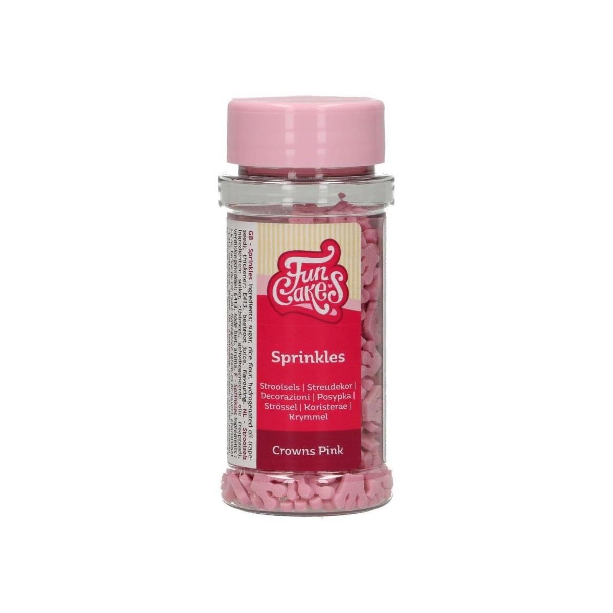 FunCakes Kroontjes Roze 45g POT