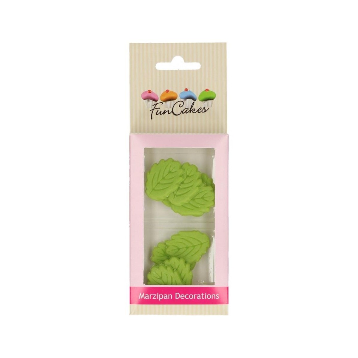 FUNCAKES DECORATION FEUILLE EN MASEPAIN12PCES