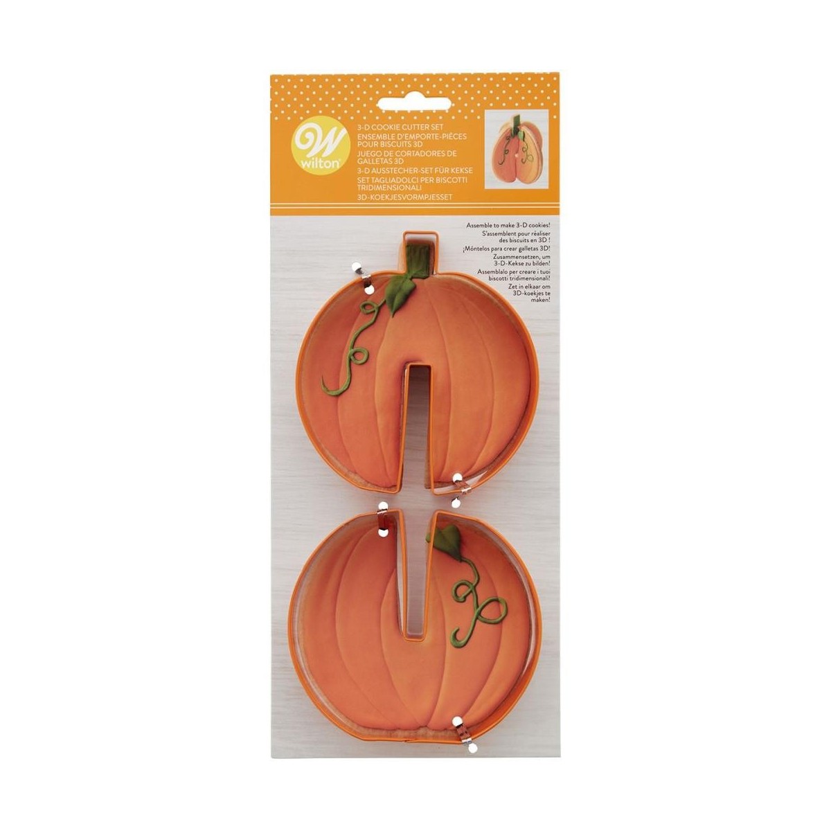 WILTON SET 2 EMORTE-PCES CITROUILLE