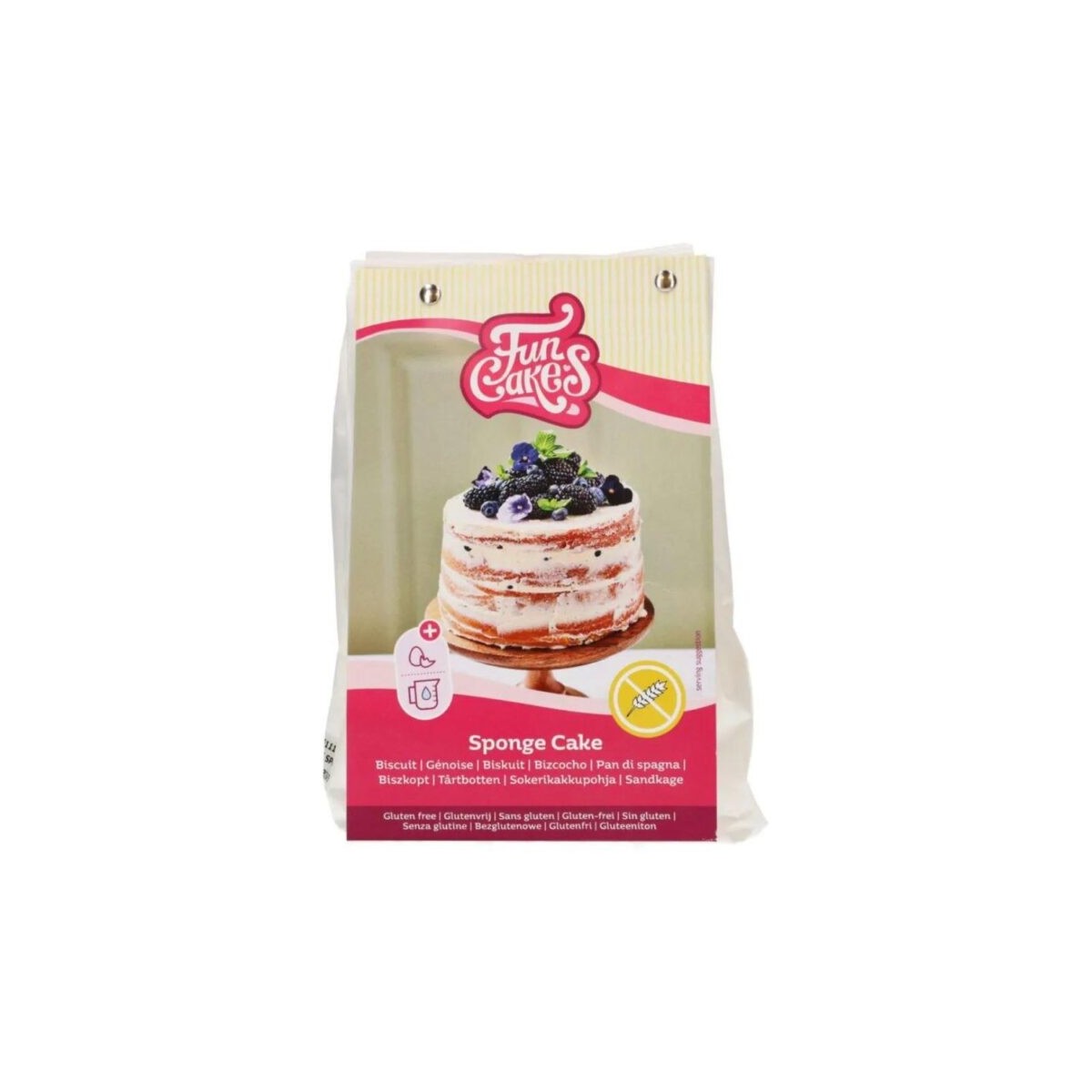 FUNCAKES PREPARATION POUR GENOISE SANS GLUTEN 500GR