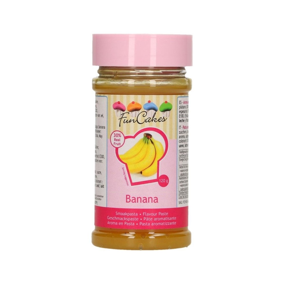 FUNCAKES PATE AROMATISANTE BANANE 120GR