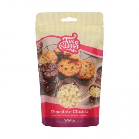 FUNCAKES CHOCOLADE CHUNKS WIT 350G ZAKJE