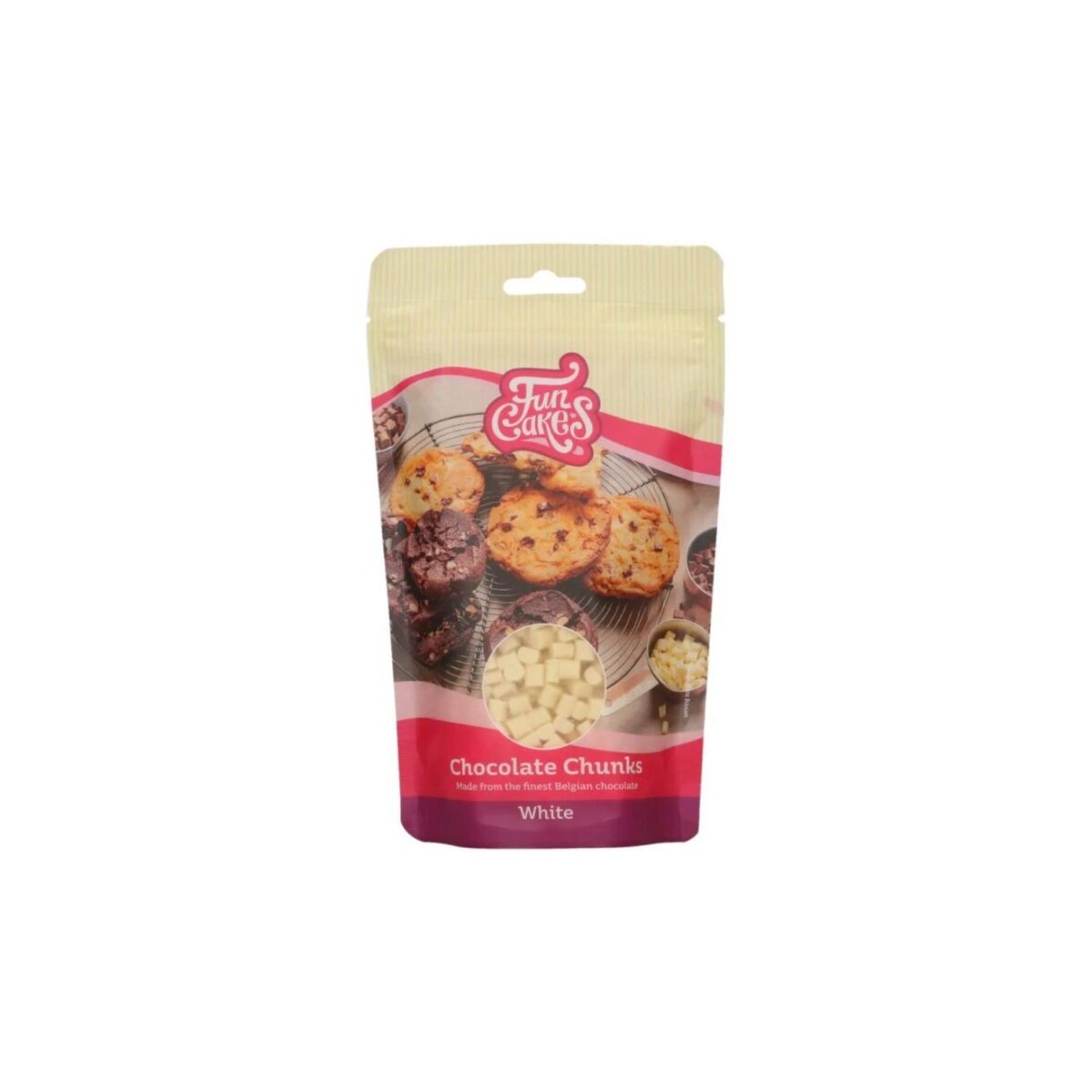 FUNCAKES CHUNKS CHOCOLAT DE CUISSON BLANC 350GR