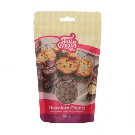 FUNCAKES CHOCOLADE CHUNKS MELK 350G ZAKJE