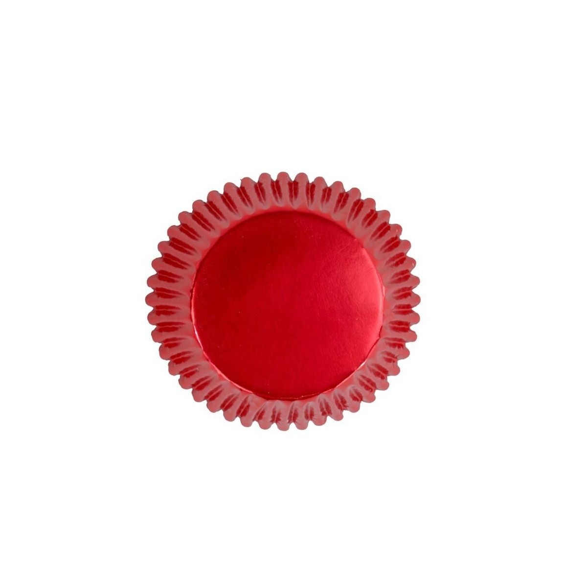 PME CAISSETTE CUPCAKE ALU ROUGE METALLIQUE 30 PCES 