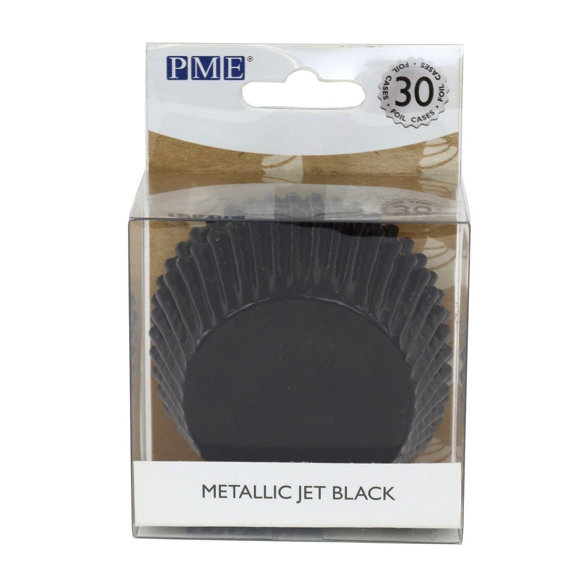 PME CAISSETTE CUPCAKE ALU NOIR METALLIQUE 30 PCES 