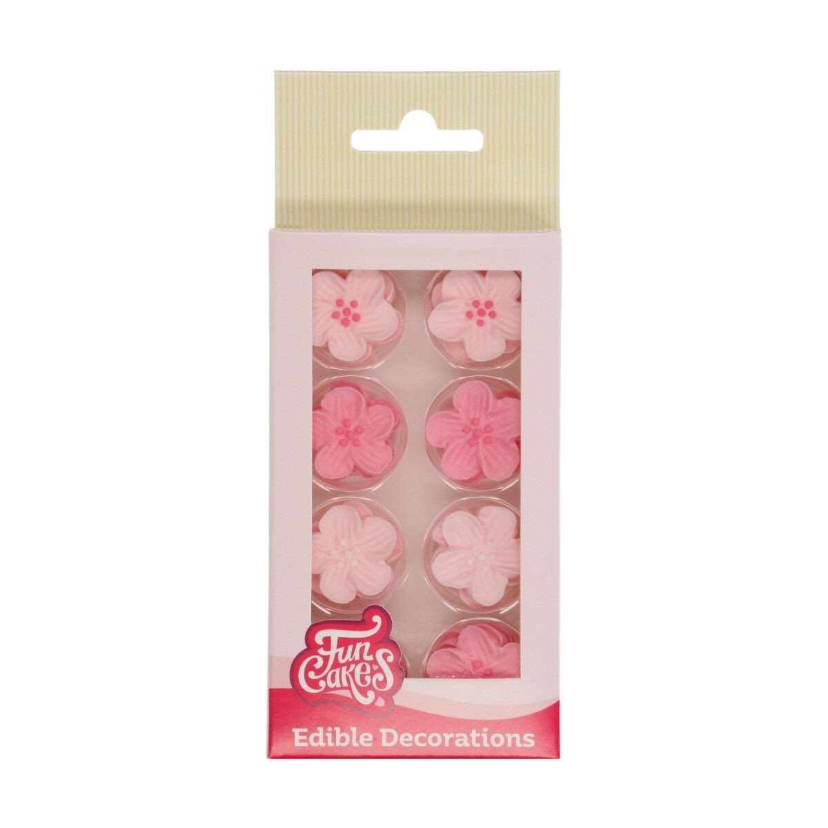 FUNCAKES MIX ROZE SUIKERBLOEMEN Ø2,4CM 24ST