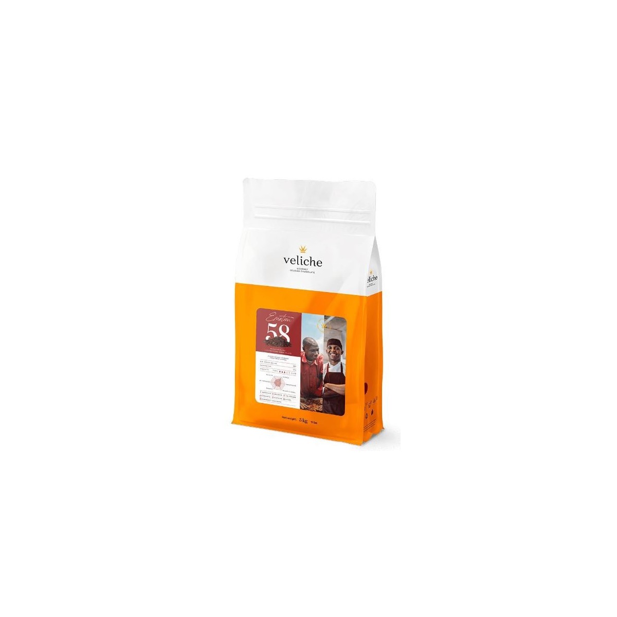 VELICHE E2404 CHOCOLAT FONDANT EMOTION 58% 10KG 